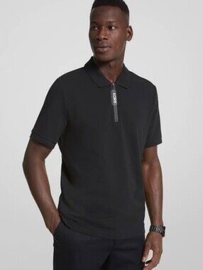 Michael Kors Cotton Half-Zip Polo Shirt Men’s XXL Navy Resort Logo Casual NEW!